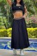 Black Elegant Print Patchwork Letter Spaghetti Strap Sleeveless Two Pieces