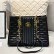 Black Casual Simplicity Letter Chains Bags