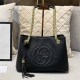 Black Casual Simplicity Letter Tassel Chains Bags