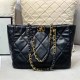 Black Elegant Simplicity Letter Chains Bags