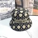 Black Casual Street Striped Letter Hat