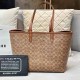 Brown Casual Simplicity Letter Geometric Patchwork Bags