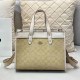 White Khaki Casual Simplicity Letter Patchwork Bags