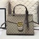 Deep Coffee Casual Street Letter Patchwork Bags