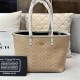 White Casual Simplicity Letter Geometric Patchwork Bags