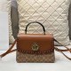 Brown Casual Street Geometric Patchwork Bags