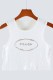 White Casual Street Letter Patchwork O Neck Tops