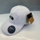 White Casual Street Letter Embroidered Hat