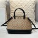 Black Elegant Simplicity Geometric Patchwork Zipper Bags