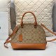 Brown Elegant Simplicity Geometric Patchwork Zipper Bags