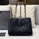 Black Casual Simplicity Letter Chains Bags