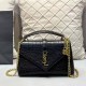 Black Casual Simplicity Letter Chains Bags