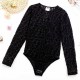 Black Sportswear Vacation Letter Patchwork Swimwears