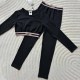 Black Sportswear Simplicity Letter Patchwork Swimwears