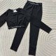 Black Sportswear Simplicity Letter Patchwork Swimwears