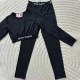 Black Sportswear Simplicity Letter Patchwork Swimwears