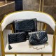 Black Casual Simplicity Letter Tassel Chains Zipper Bags