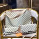 White Casual Simplicity Plaid Patchwork Chains Bags