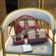 Red Casual Street Letter Animal Patchwork Bags
