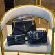Black Casual Simplicity Letter Patchwork Chains Bags