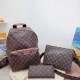 Coffee Casual Street Letter Patchwork Zipper Bags