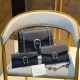 Pure Black Street Simplicity Letter Patchwork Chains Bags