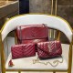 Red Casual Simplicity Letter Tassel Chains Zipper Bags