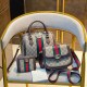 Deep Coffee Vintage Elegant Letter Patchwork Zipper Bags