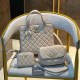Cream White Casual Simplicity Letter Patchwork Chains Bags