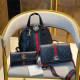 Black Casual Street Letter Patchwork Zipper Bags