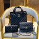 Black Casual Simplicity Letter Patchwork Chains Bags