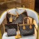 Brown Casual Street Letter Patchwork Zipper Bags