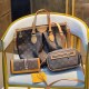 Brown Casual Street Letter Patchwork Zipper Bags