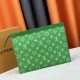Green Casual Simplicity Letter Zipper Bags