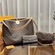 Brown Casual Elegant Letter Patchwork Chains Bags