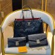Black Elegant Simplicity Letter Patchwork Chains Bags