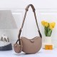 Khaki Casual Street Letter Patchwork Zipper Bags