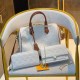White Casual Simplicity Letter Patchwork Chains Zipper Bags