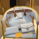 White Casual Simplicity Letter Patchwork Chains Zipper Bags