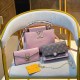 Pink Casual Simplicity Letter Patchwork Chains Bags