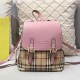 Pink Casual Street Letter Striped Patchwork Bags
