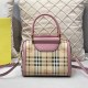 Pink Casual Elegant Letter Striped Patchwork Bags