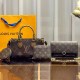 Coffee Vintage Elegant Letter Patchwork Chains Zipper Bags
