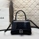 Black Casual Simplicity Letter Patchwork Bags