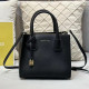 Black Casual Simplicity Letter Patchwork Bags