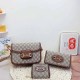 Brown Casual Simplicity Letter Patchwork Chains Zipper Bags