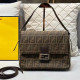 Coffee Casual Street Letter Patchwork Bags