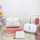 White Casual Simplicity Letter Patchwork Zipper Bags
