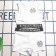 White Sportswear Simplicity Letter Geometric Patchwork Swimwears