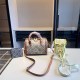 Multicolor Street Simplicity Letter Patchwork Zipper Bags